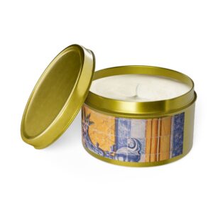 Artisan Floral Tin Candles - Handcrafted Scented Candles for Relaxation and Decor