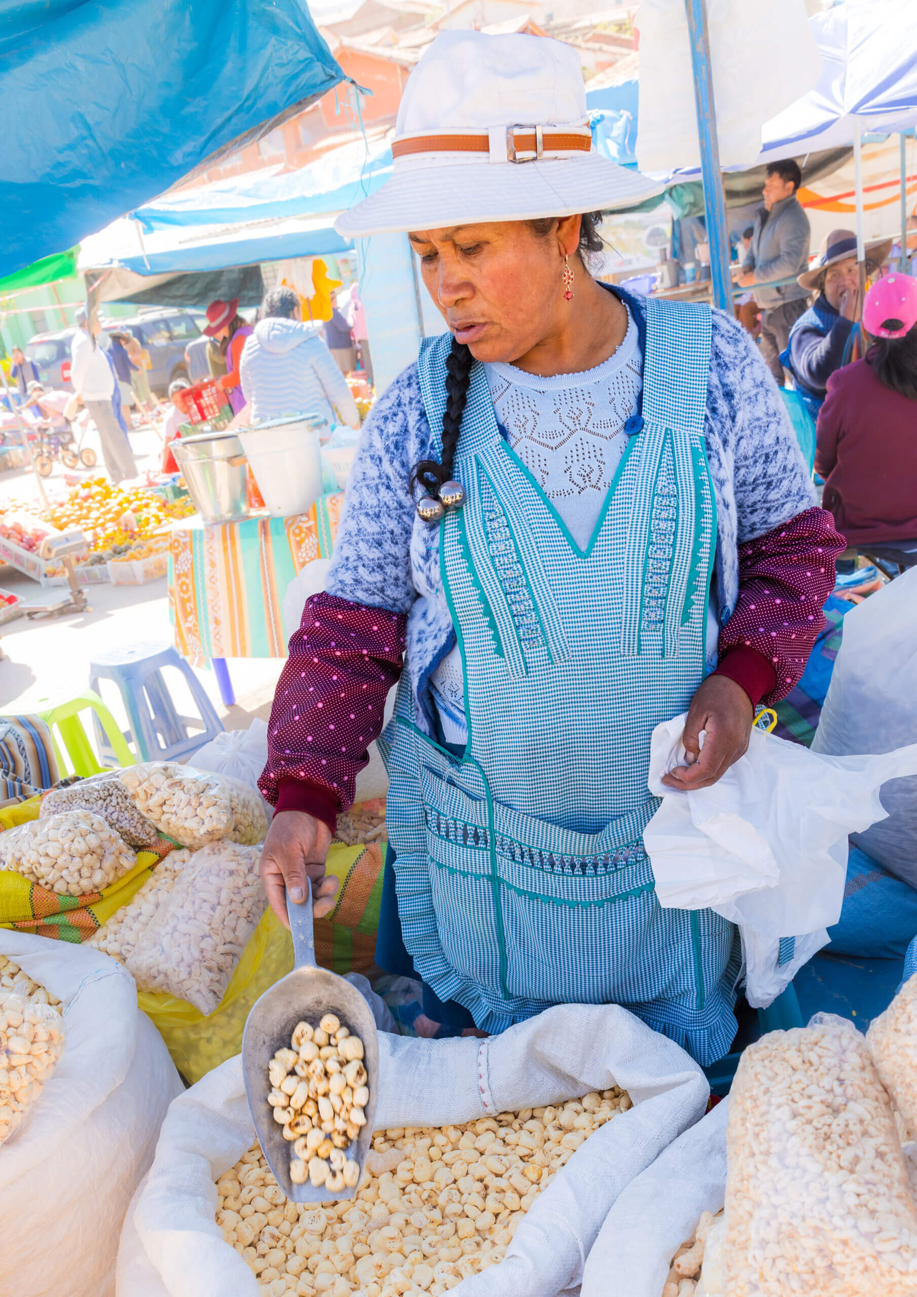 Chinchero Market in the Peruvian highlands